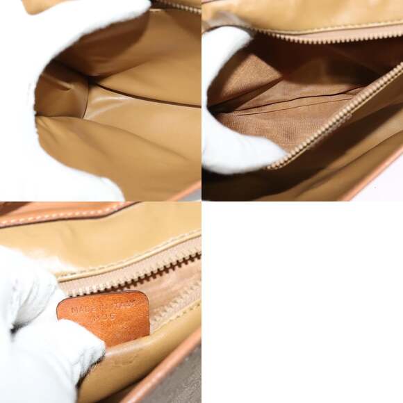 CELINE Macadam Canvas Shoulder Bag Pvc Beige Gold - Picture 12 of 12